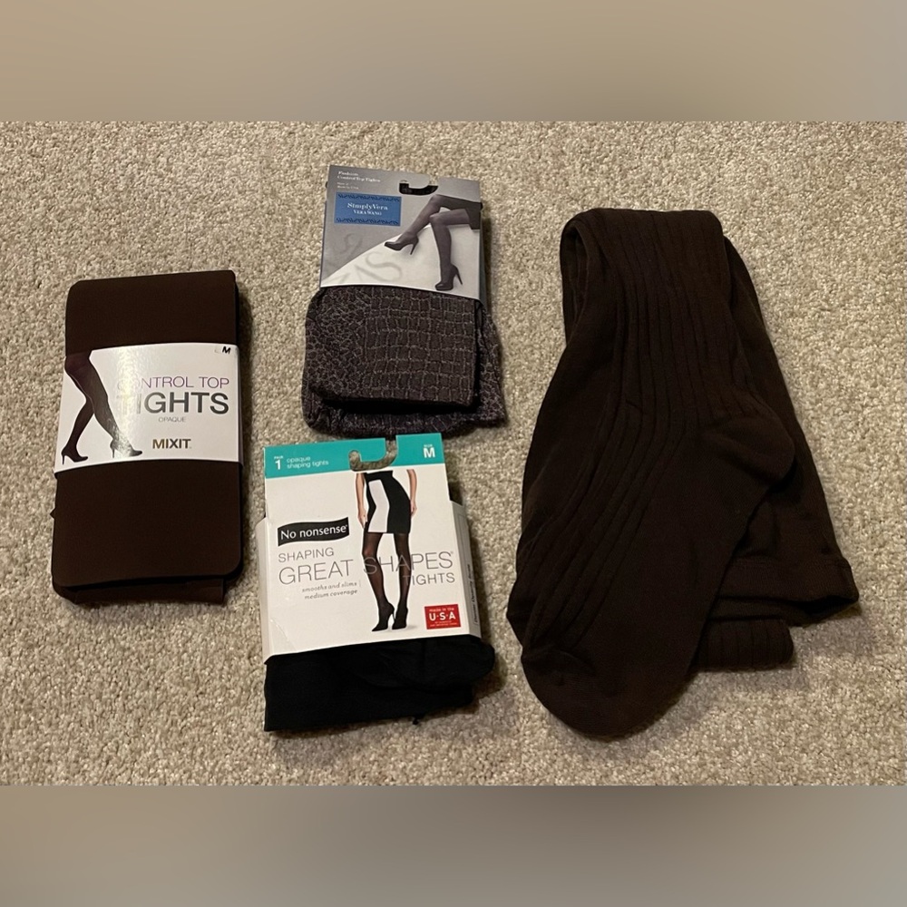 4 pairs of medium tights